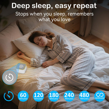 Wkzay White Noise Sound Machine | 30 Non-Looping Sleep Sounds, Night Light & Timer for Adults