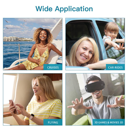 WLTHO 30ct Motion Sickness Patches – Non-Drowsy, Waterproof Behind-Ear Patches (72H)