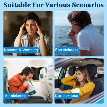 WLTHO 30ct Motion Sickness Patches – Non-Drowsy, Waterproof Behind-Ear Patches (72H)