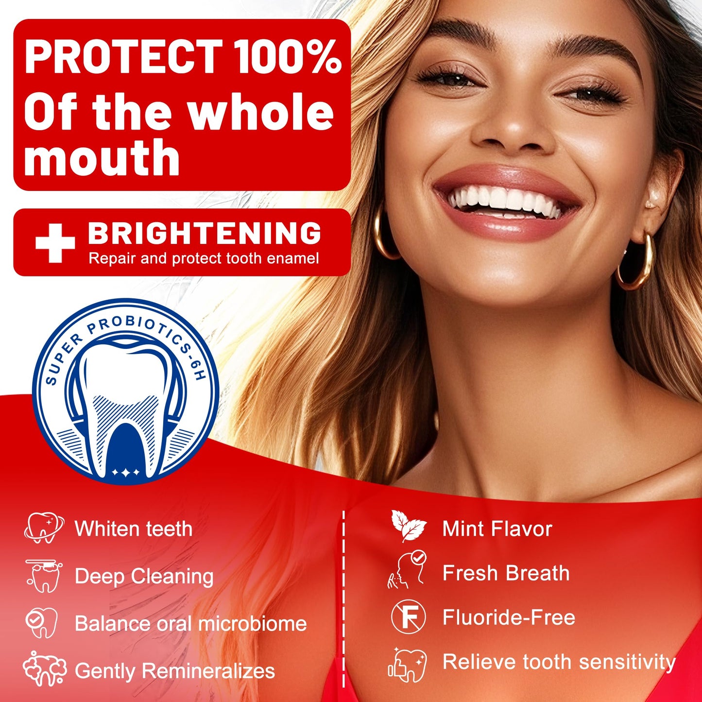 Woadee SP-6 Hydroxyapatite Toothpaste – Probiotics Whitening & Enamel Protection