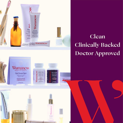 Womaness Active Glow Hair Skin & Nails Vitamins – Biotin, Hyaluronic Acid, Curcumin