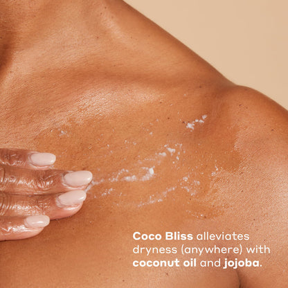 Womaness Coco Bliss Feminine Moisturizer for Dryness - Hydrating Coconut, Non-Sticky Body & Intimate Moisturizer 4oz