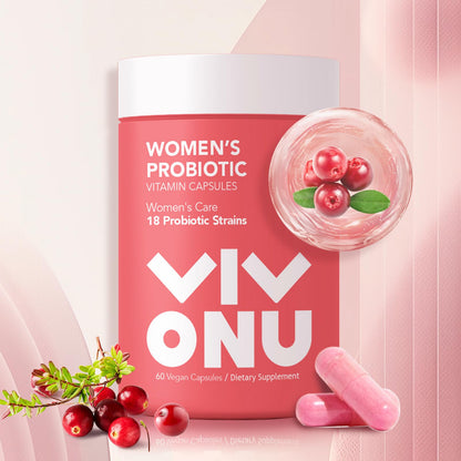 VivoNu Women's Probiotic Blend | 60 Billion CFUs, 18 Strains for Digestive, Immune & Vaginal Health