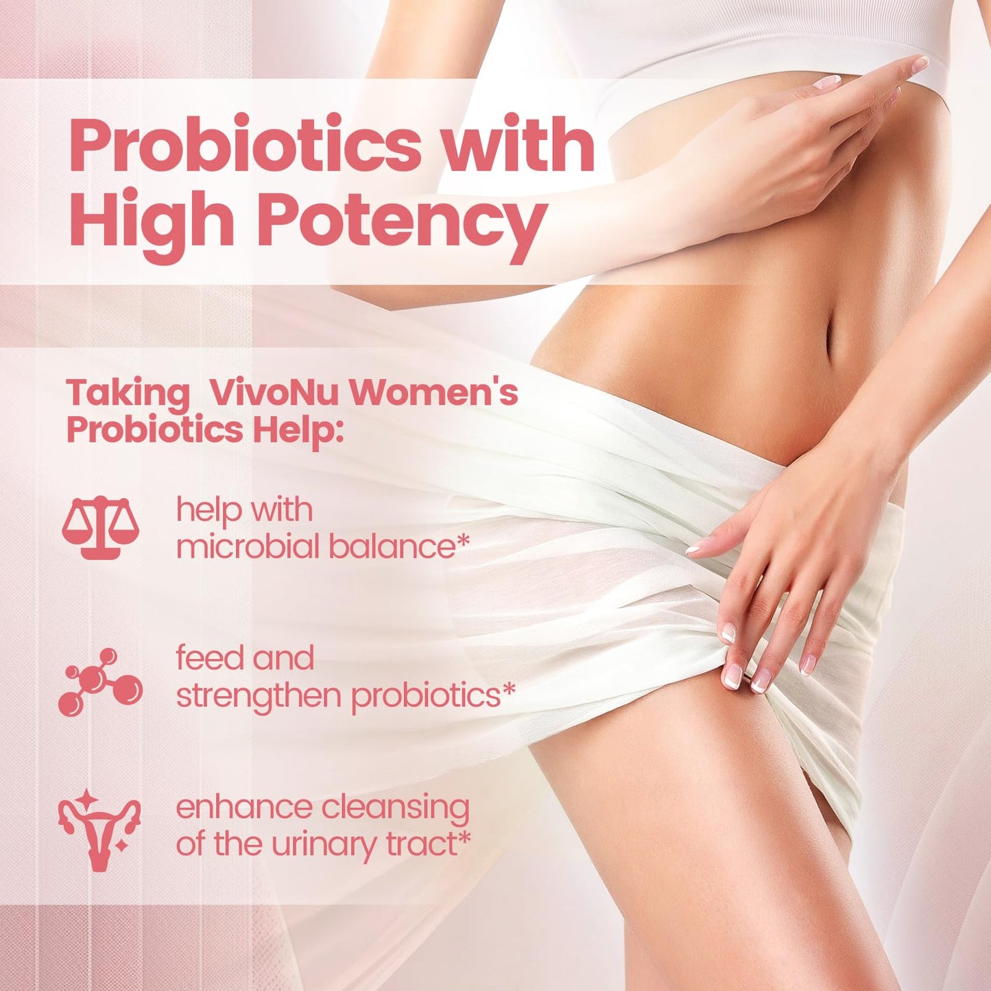 VivoNu Women's Probiotic Blend | 60 Billion CFUs, 18 Strains for Digestive, Immune & Vaginal Health