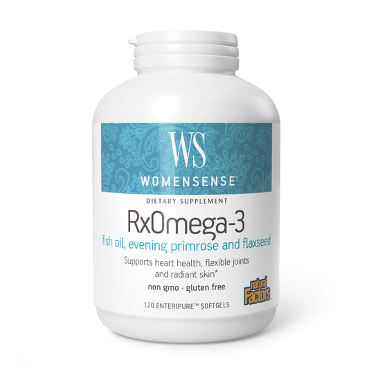 WomenSense RxOmega-3 Fish Oil with Evening Primrose & Flaxseed | Heart & Joints BritishVita | Premium UK Vitamins & Wellness Supplements