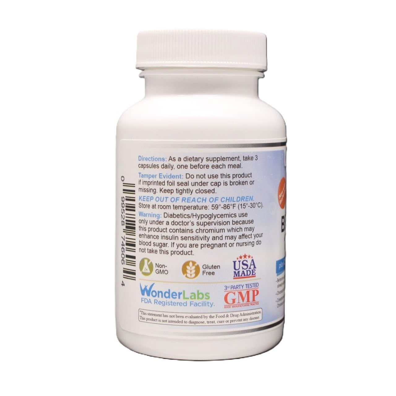 Wonder Laboratories Berberine HCL 1500mg with Cinnamon, Chromium & BioPerine – Immune, Glucose & Heart Health, Gluten & GMO Free | 120 Capsules