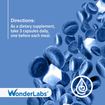 Wonder Laboratories Berberine HCL 1,500mg + Cinnamon, Chromium & Bioperine - Gluten & GMO Free | 60 Capsules