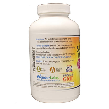 Wonder Labs Silymarin Milk Thistle, Supports Healthy Liver Detox - 250 Capsules