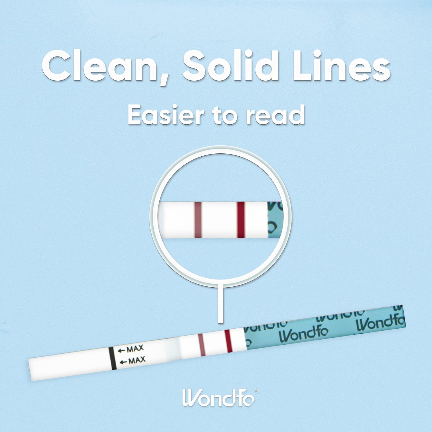 Wondfo Ultra Accurate Ovulation Test Strips – Numerical LH Results, Fertility Cycle Monitoring (20 Tests)