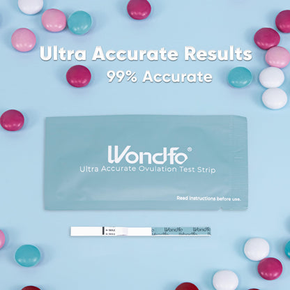 Wondfo Ultra Accurate Ovulation Test Strips – Numerical LH Results, Fertility Cycle Monitoring (20 Tests)