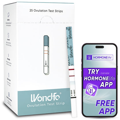 Wondfo Ovulation Test Strips - 25 Count | Fertility Tracking & LH Surge