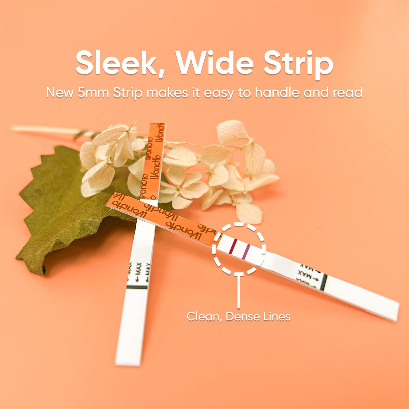 Wondfo Pregnancy Test Strips - HCG Detection 25 MIU/ml, Home Test of Reliable Result - 25 Count
