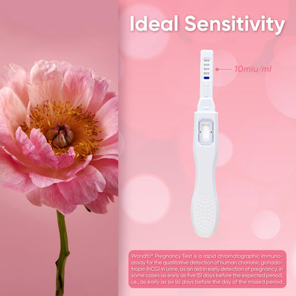 Wondfo Early Result Pregnancy Test Sticks – 6 Days Before Missed Period (5 Pack)