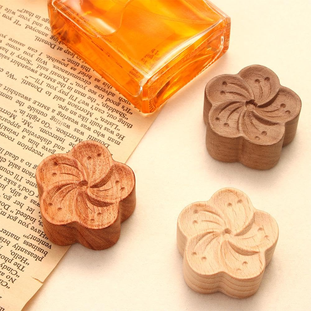 Wood Essential Oil Diffuser – Flower Shape, Eco Friendly Aromatherapy