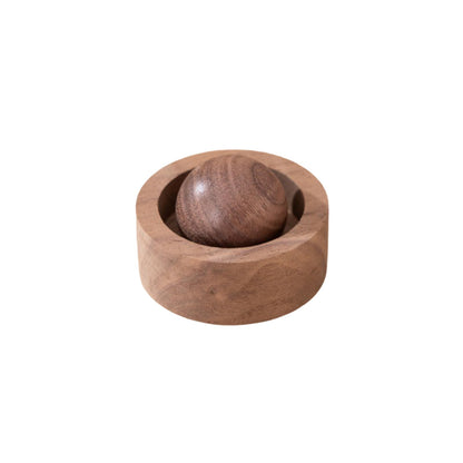 Wooden Essential Oil Diffuser – Round Ball Aromatherapy Diffuser, Walnut & Beech, Office, Car, Yoga