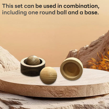 Wooden Essential Oil Diffuser – Round Ball Aromatherapy Diffuser, Walnut & Beech, Office, Car, Yoga