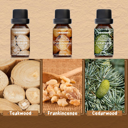 Woody Essential Oils Set | ARVIDSSON Woodsy Fragrance Oils for Candle Making