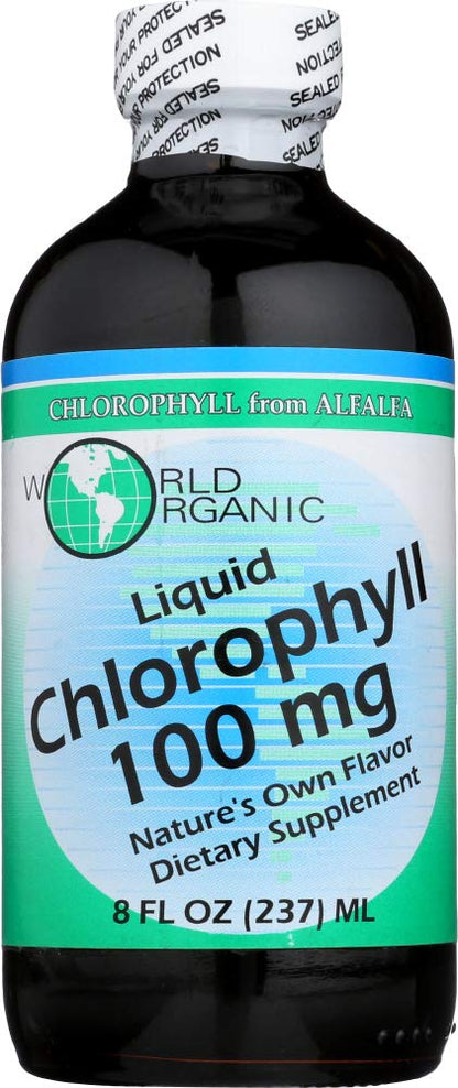 World Organics Chlorophyll Liquid 100 mg | 8 fl oz