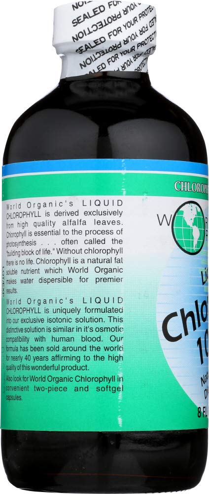 World Organics Chlorophyll Liquid 100 mg | 8 fl oz