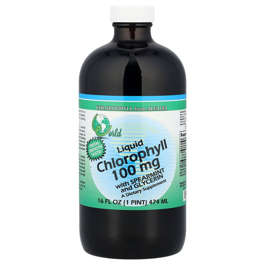 World Organics Liquid Chlorophyll with Spearmint – 16 Fl Oz BritishVita | Premium UK Vitamins & Wellness Supplements
