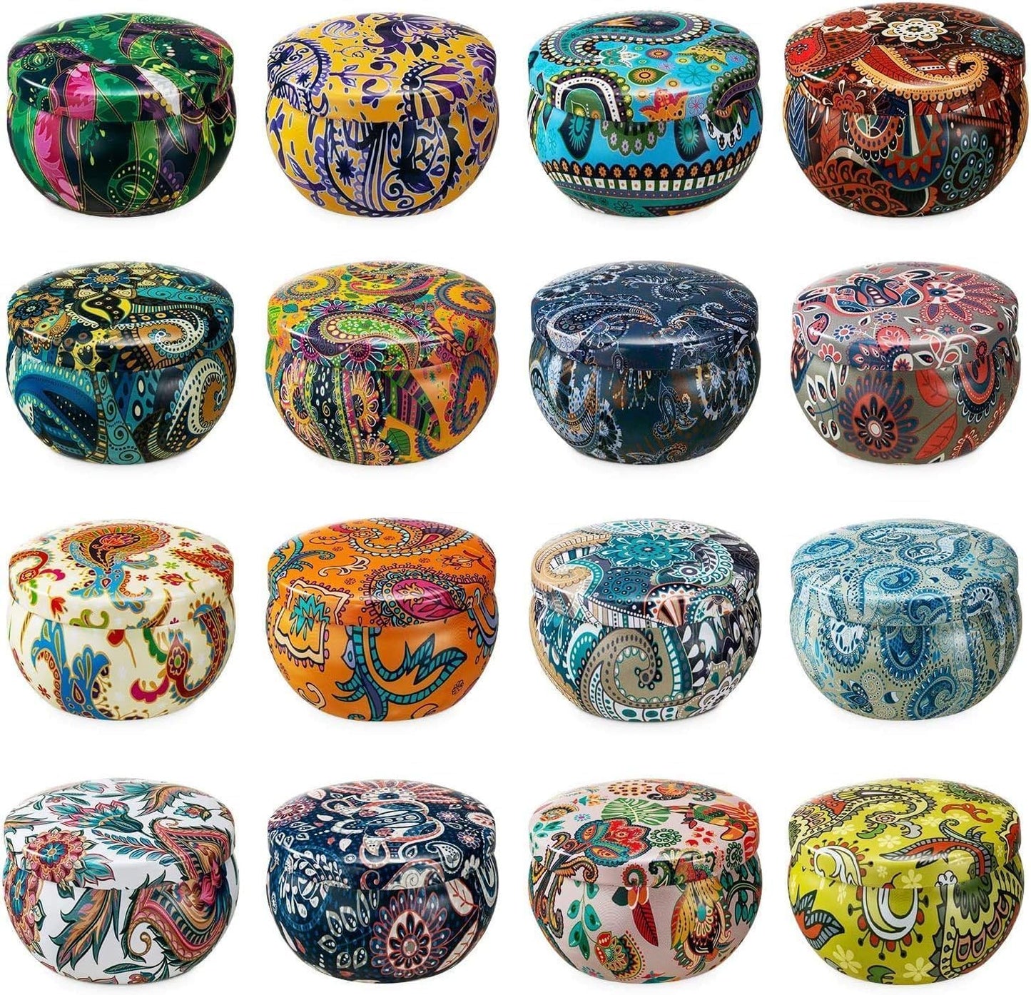 WPONSZU 16-Pack Scented Candles Gift Set – 2.5 oz Soy Tin Candles for Home Décor & Travel