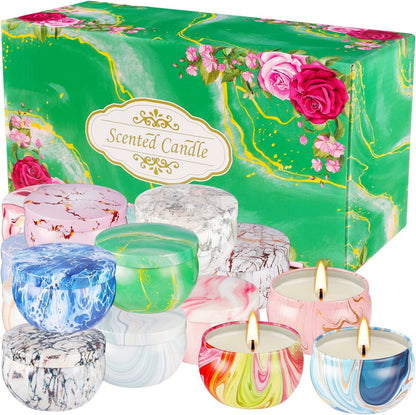 WPONSZU 16 Pack Scented Candle Gift Set for Mom | 2.5oz Soy Wax Jars – Mother's Day Gift