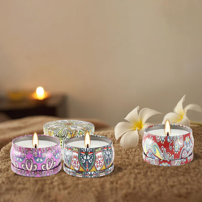 WPONSZU 24-Pack Scented Candles Gift Set - Soy Wax Travel Tin Jars 2.5 oz