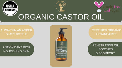 Four Leaf Naturals Organic Castor Oil Pack Wrap Kit – Liver Support, No-Leak Comfort