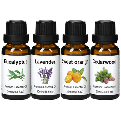 Wtrcsv Essential Oils Set – Eucalyptus, Lavender, Cedarwood & Sweet Orange | Diffuser & DIY Projects