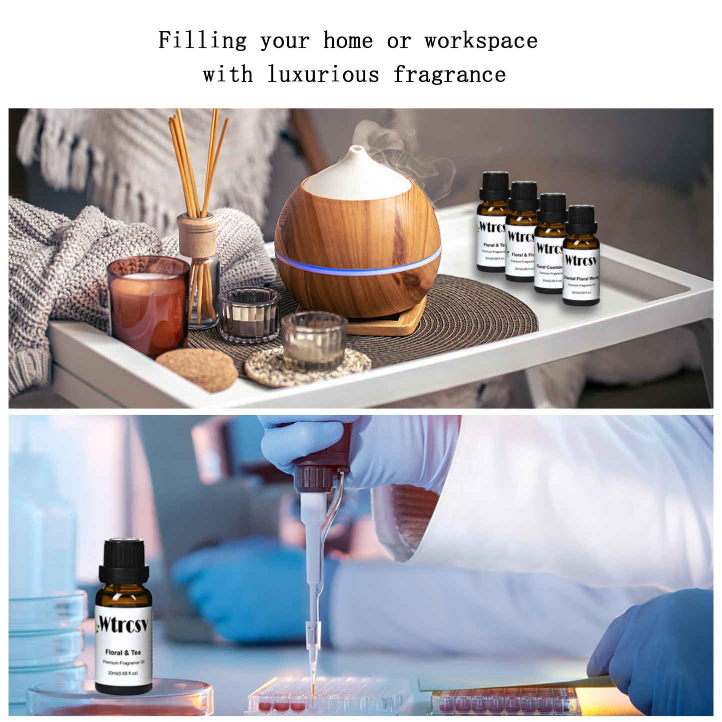 Wtrcsv Hotel Fragrance Oils Gift Set 4x20ml – Aromatherapy & DIY Scents