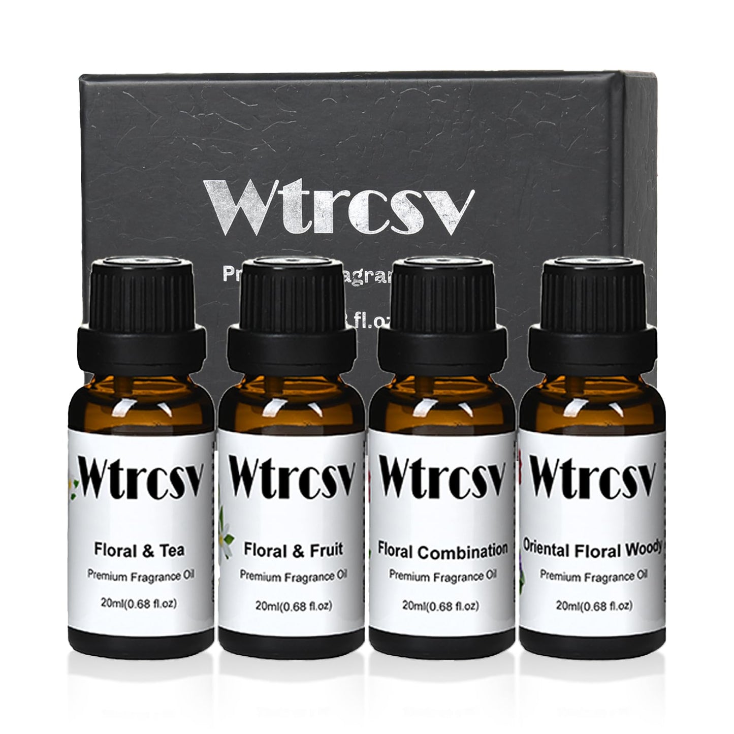 Wtrcsv Hotel Fragrance Oils Gift Set 4x20ml – Aromatherapy & DIY Scents