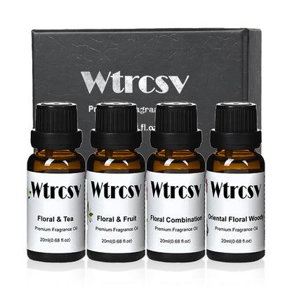 Wtrcsv Hotel Fragrance Oils Gift Set 4x20ml – Aromatherapy & DIY Scents