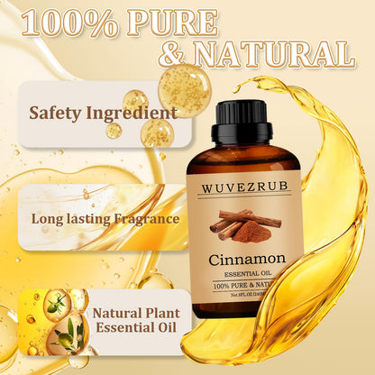 Wuvezrub Cinnamon Essential Oil 240ml | Pure & Natural