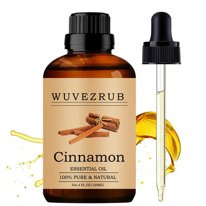 Wuvezrub Cinnamon Essential Oils 120ML – Pure & Natural for Aromatherapy Diffusers