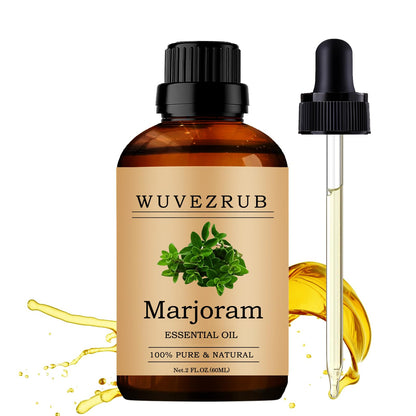 Wuvezrub Marjoram Essential Oils 60ML – 100% Pure & Natural, For Aromatherapy Diffuser & Skin Care (2 Fl Oz)