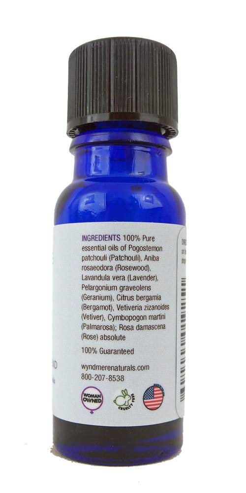 Wyndmere Naturals Essential Oil Patience – Calming Blend for Focus and Relaxation, 0.34 oz