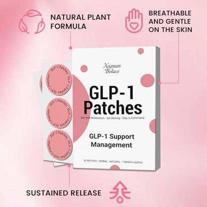 Xagnum Bolace GLP-1 Patches – L-Glutamine, Berberine & Cinnamon, 30 Count