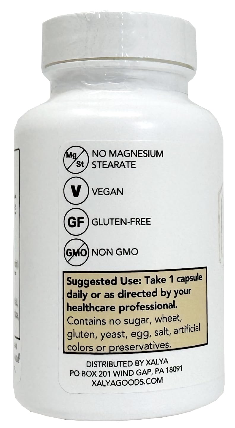 Xalya Longvida Curcumin 500 mg – 60 Capsules | High Absorption, 285x Bioavailable, Non-GMO, Vegan & Gluten Free