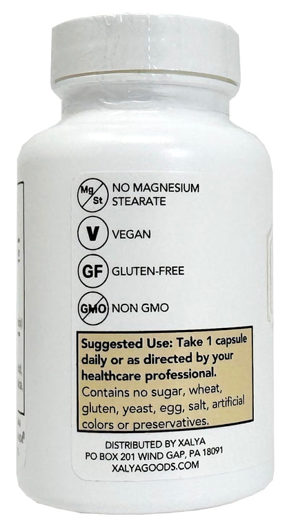 Xalya Longvida Curcumin 500 mg – 60 Capsules | High Absorption, 285x Bioavailable, Non-GMO, Vegan & Gluten Free