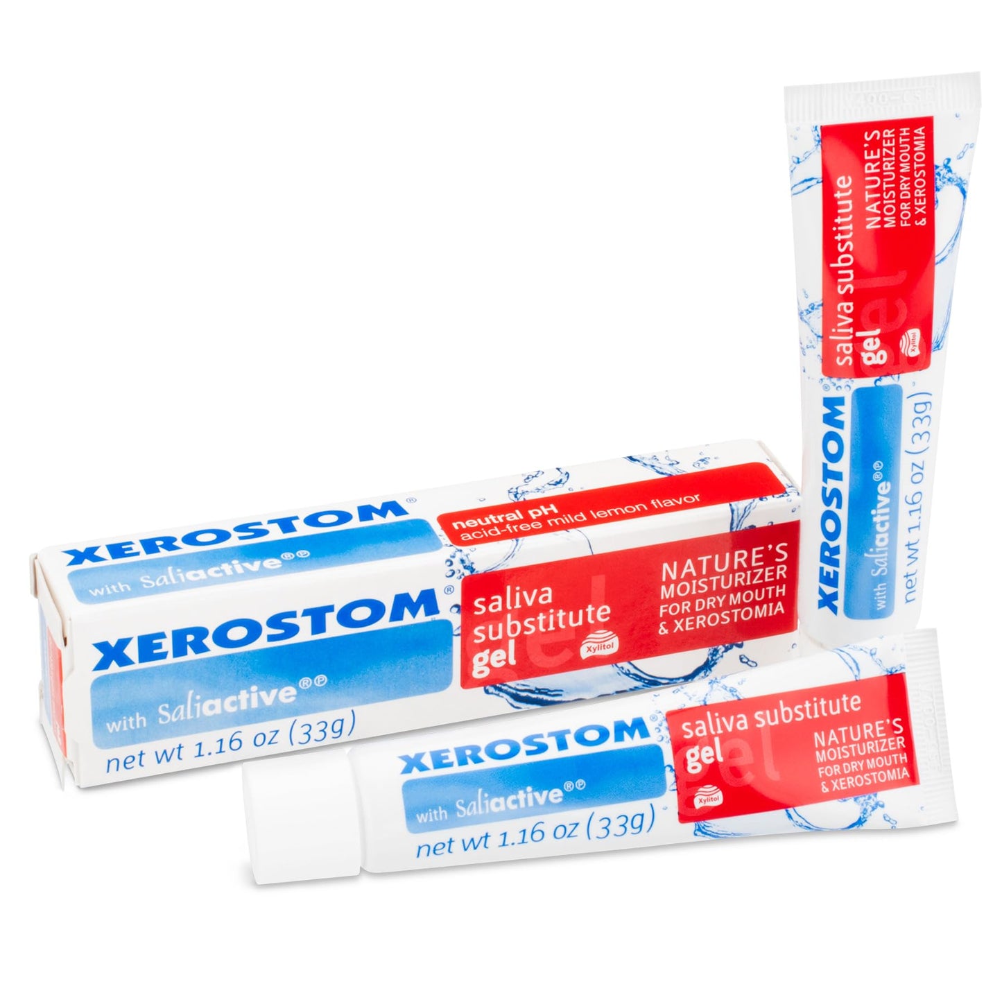 Xerostom Dry Mouth Gel (2-Pack) – Saliva Substitute for Xerostomia
