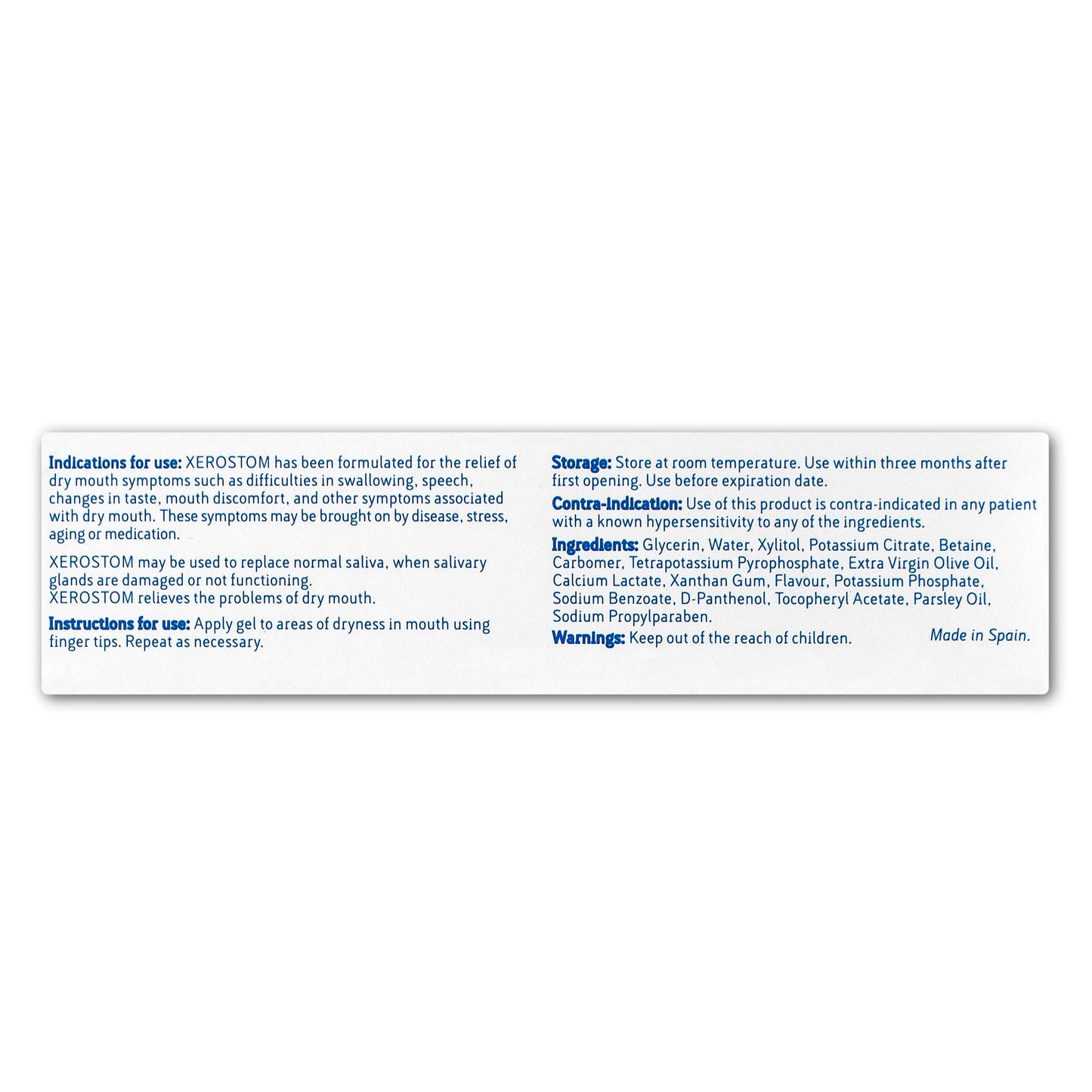 Xerostom Dry Mouth Gel (2-Pack) – Saliva Substitute for Xerostomia