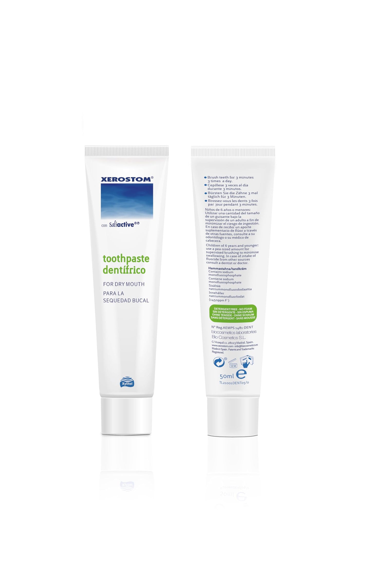 Xerostom With Saliactive Toothpaste for Dry Mouth and Xerostomia - 50ml