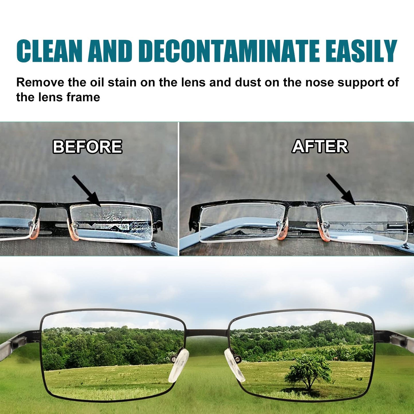 XIRUJNFD Lens Scratch Removal Spray – Eyeglass Scratch Remover (100ml)
