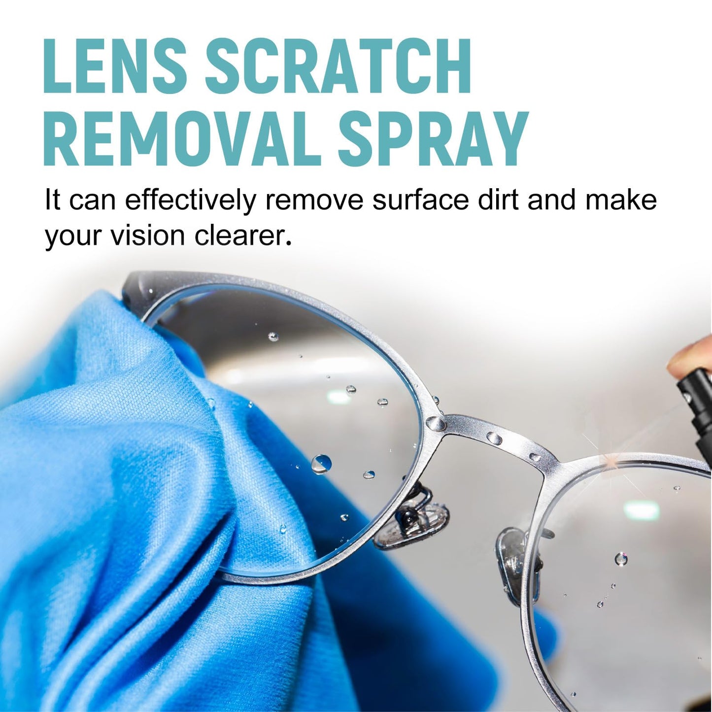 XIRUJNFD Lens Scratch Removal Spray – Eyeglass Scratch Remover (100ml)