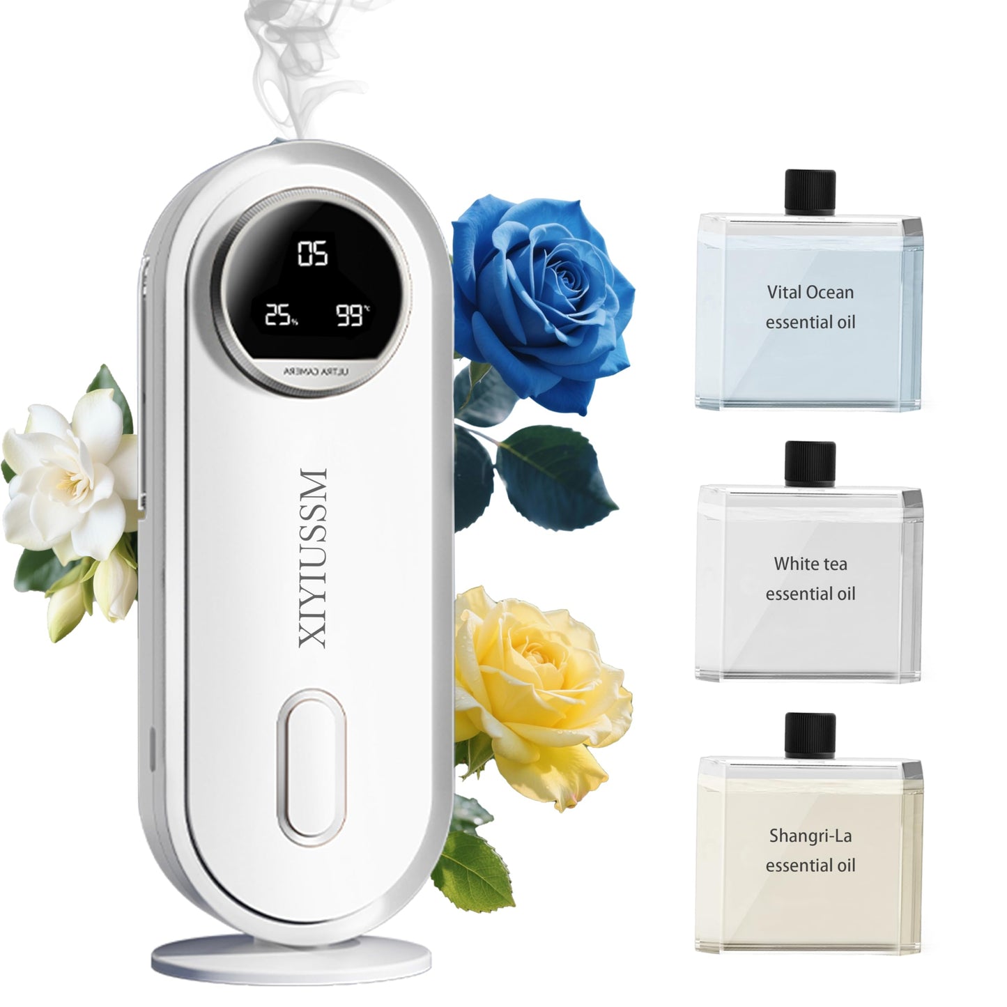 XIYIUSSM Waterless Diffuser – 7 Mist Modes, 1800mAh Rechargeable