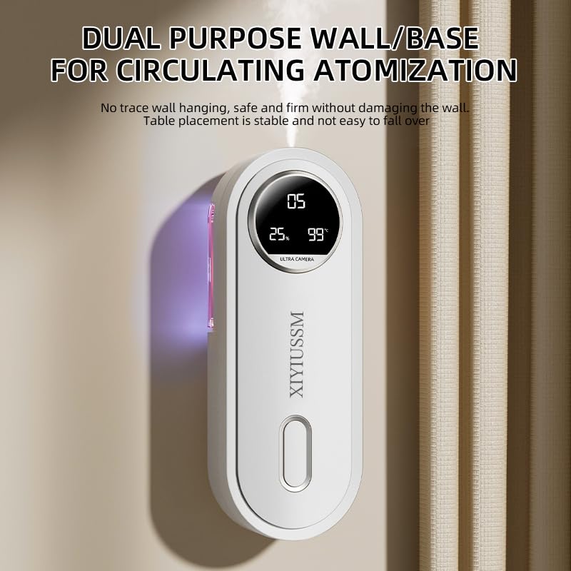 XIYIUSSM Waterless Diffuser – 7 Mist Modes, 1800mAh Rechargeable