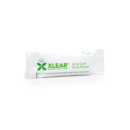 Xlear Natural Xylitol Sinus Rinse Refill – 50-Count Pack of 4 for Nasal Hygiene