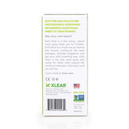 Xlear Natural Xylitol Saline Nasal Spray for Kids – Daily Decongestant, Nose Moisturizer, Pack of 2 (0.75 fl oz)