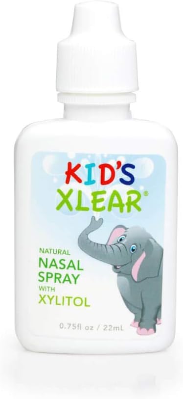 Xlear Natural Xylitol Saline Nasal Spray for Kids — Daily Decongestant & Nose Moisturizer (0.75 fl oz)