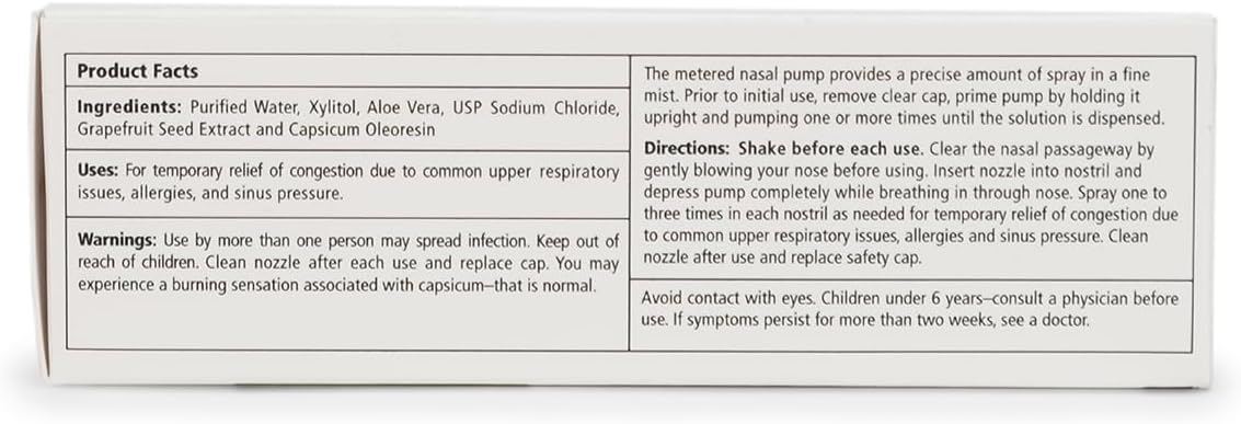 Xlear MAX Natural Xylitol Saline Nasal Spray with Capsicum & Aloe | Fast-Acting Sinus Relief 1.5 fl oz